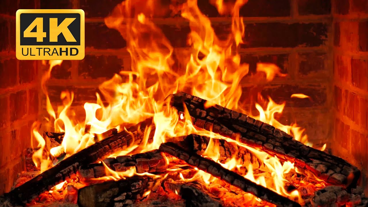 🔥 Cozy Fireplace • Burning Logs Fireplace in 4K Ultra HD