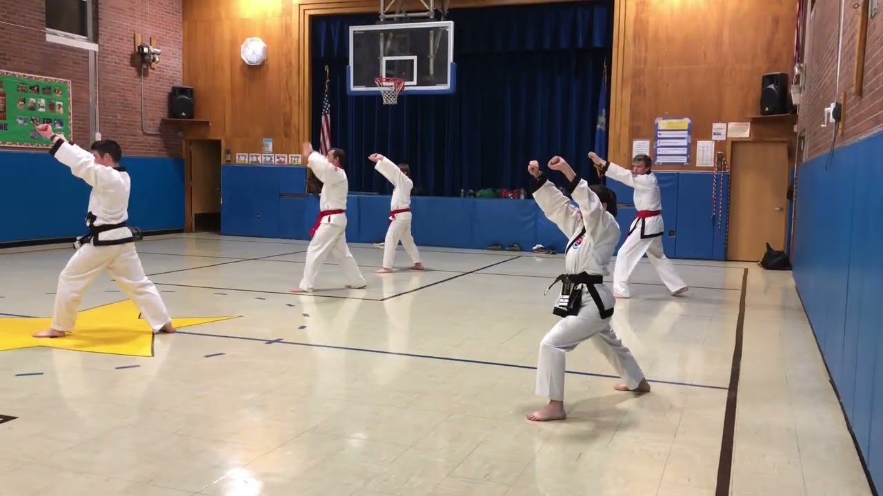 Pyung Ahn Hyung Sah Dan performed by Roxbury Karate students