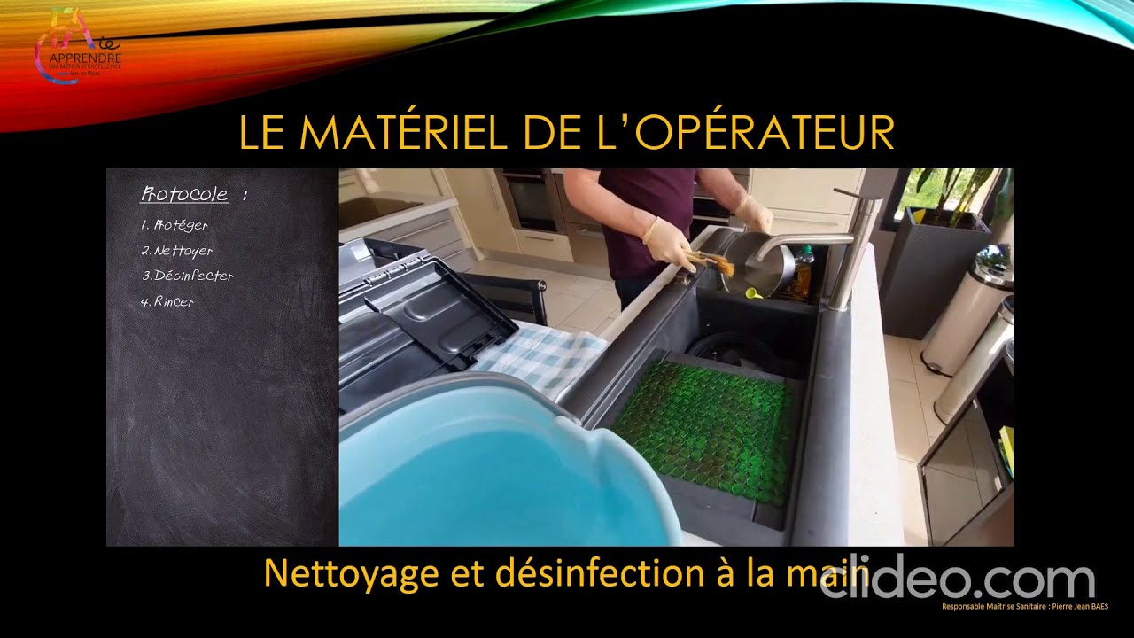 Nettoyage et Désinfection du petit matériel