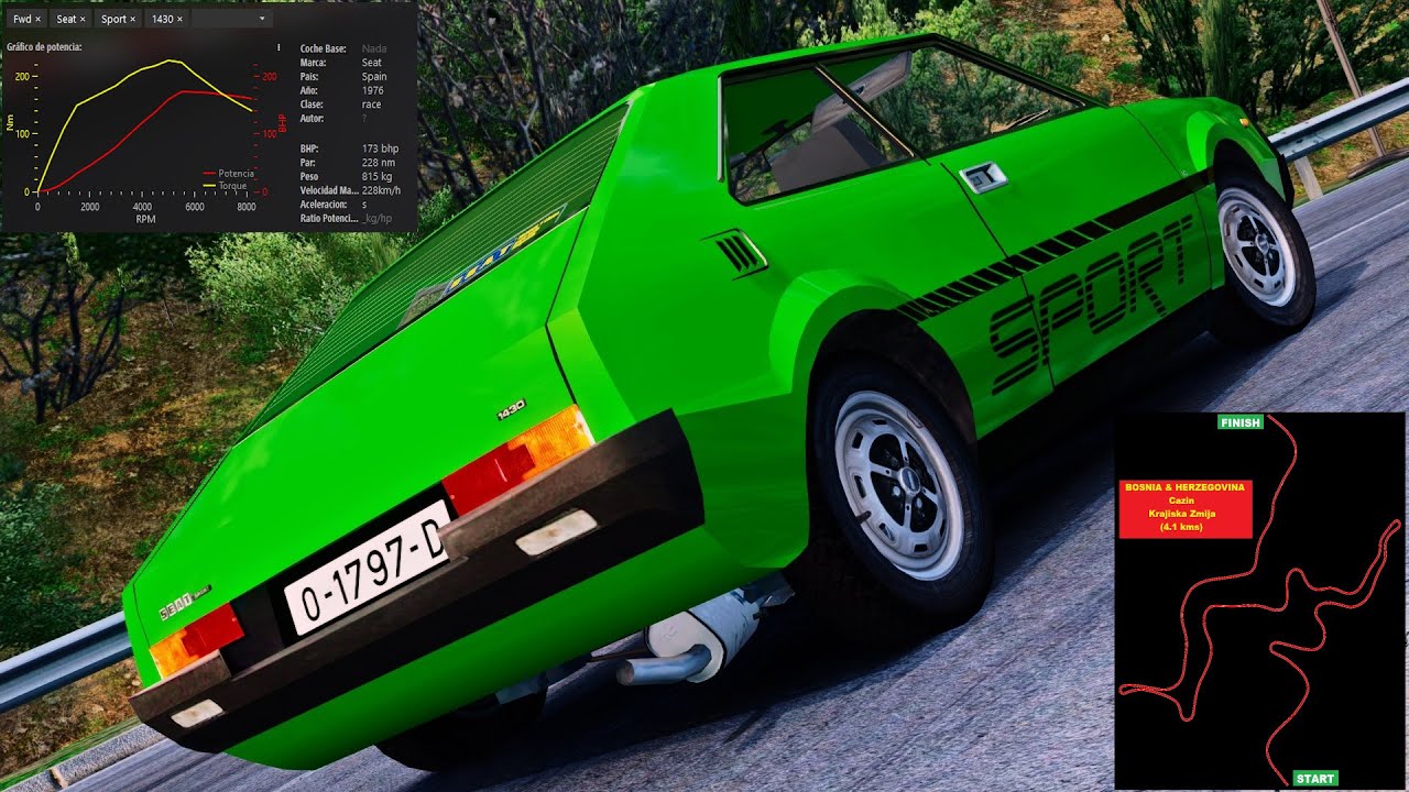 ASSETTO CORSA - Seat Sport 1430 Bocanegra (1976) - Krajiska Zmija (02:26:863)