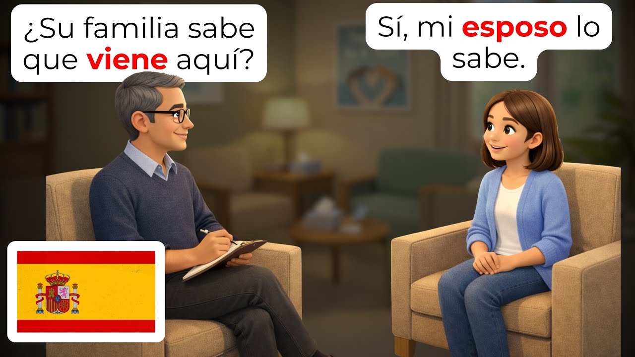 🇪🇸 15 Разговоров в Клинике Психического Здоровья на Испанском Терапевтические Сессии A1 A2