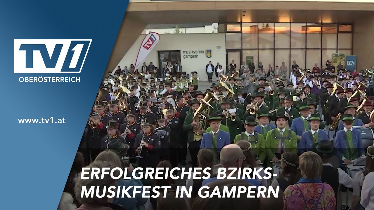 Insgesamt 49 Musikkapellen nahmen beim Bezirksmusikfest in Gampern teil