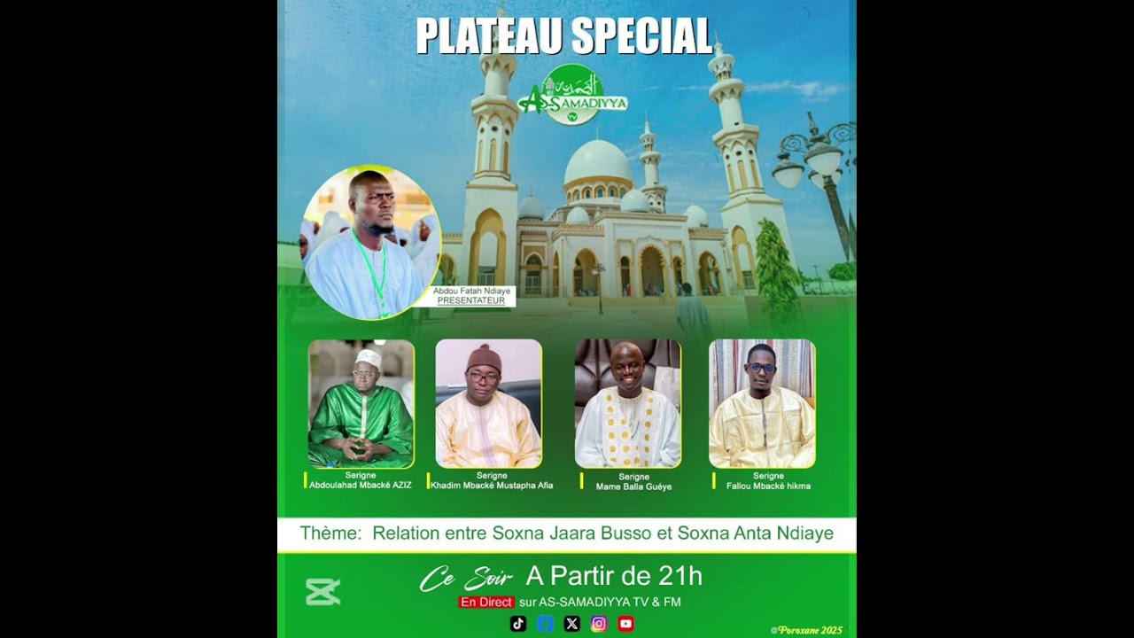 Plateau sp&eacute;cial wacayou magalou porokhane poroxane / relation entre soxna Jaara et Soxna Anta ndiaye