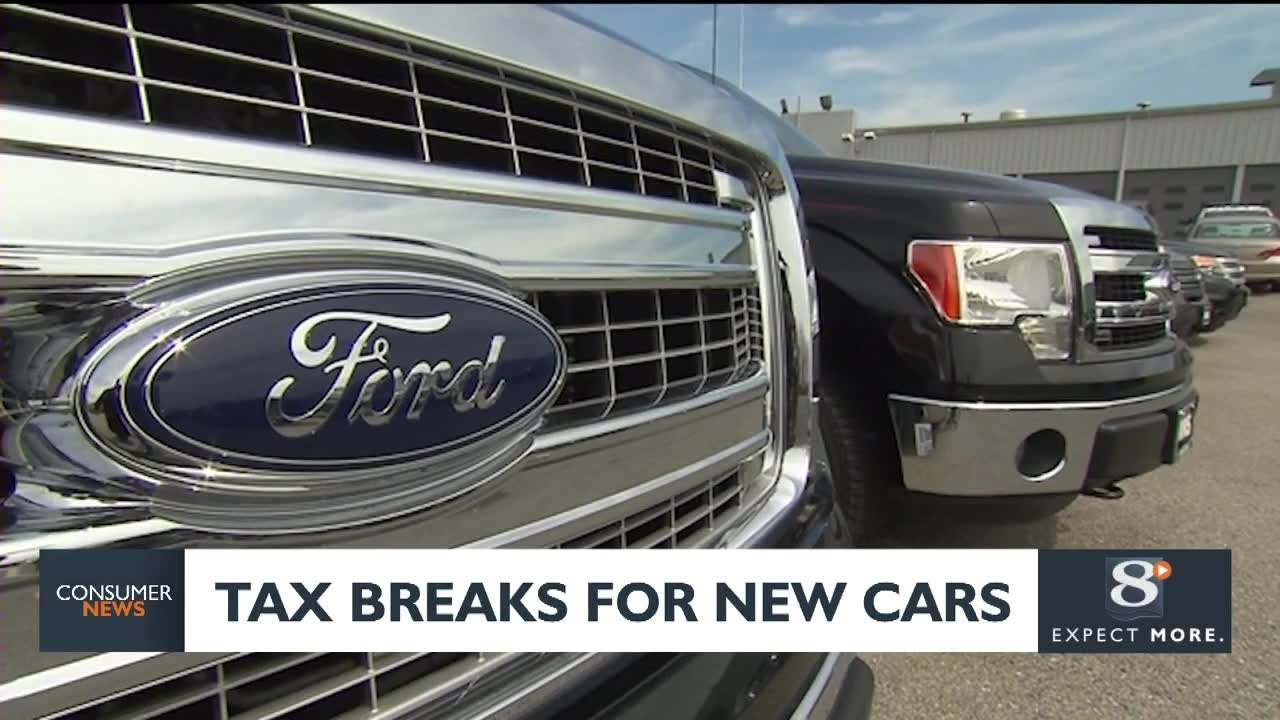 Tax breaks for new cars