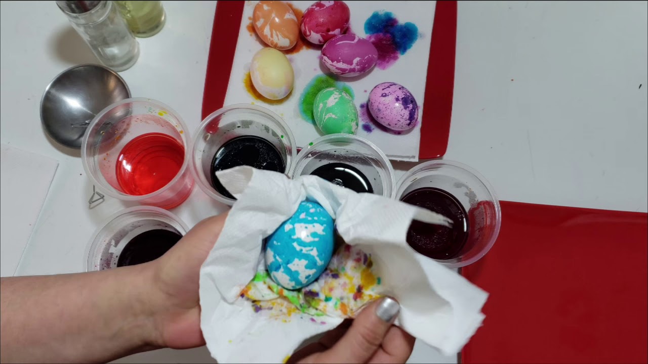 Benino Marble Easter Egg Colouring/Dye Kit for 60 Eggs Demonstration