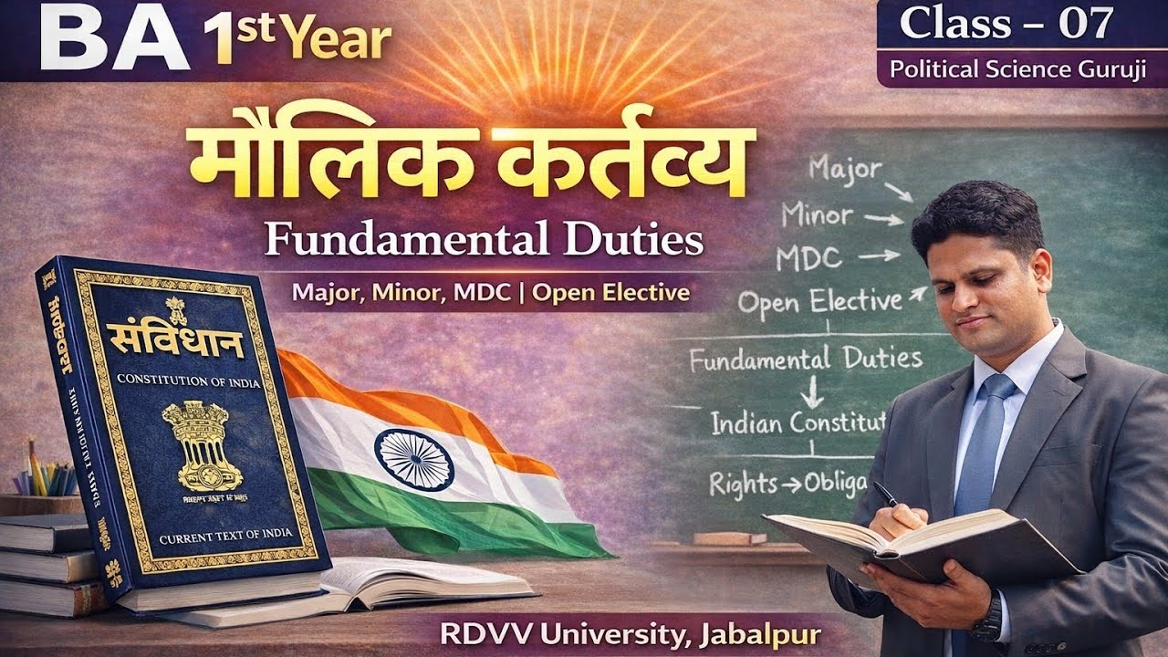 U-1CL -07,मौलिक कर्तव्य, Fundamental Duties, Indian constitution BA,MA, MPPSC 