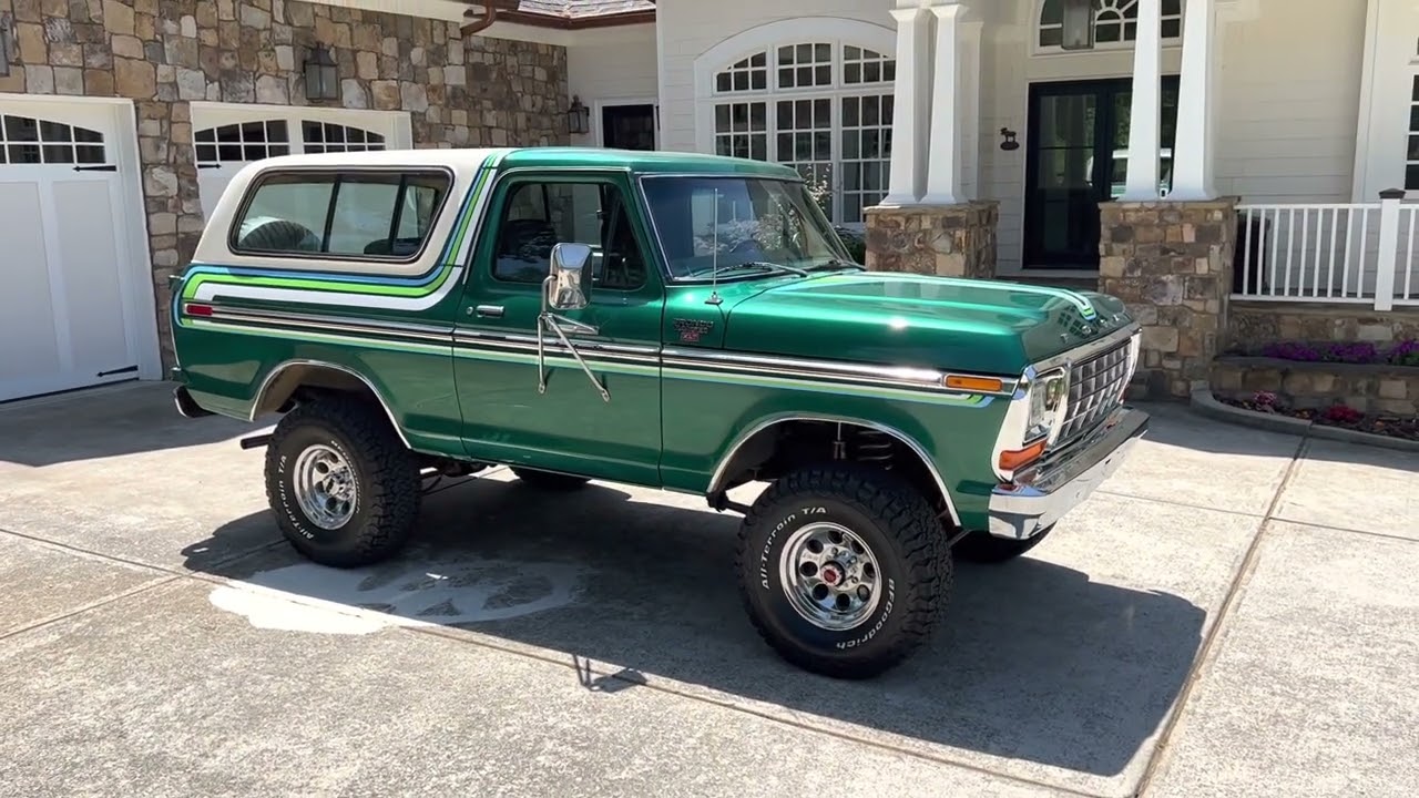 1979 Ford Bronco XLT Ranger Trailer Special Walk-Around & Interior