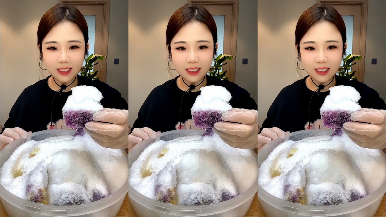 ASMR SHAVED ICE EATING YY 