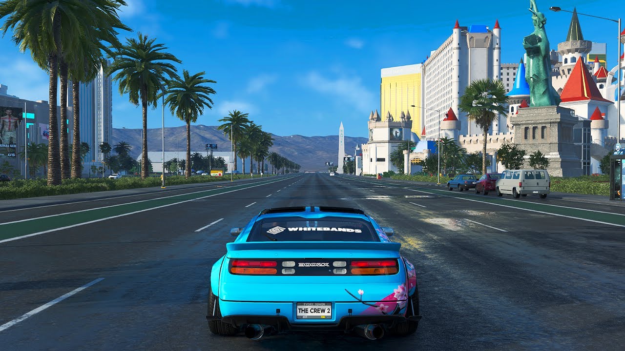LA To Las Vegas | Nissan 300ZX | The Crew 2 | Steering Wheel + Shifter Gameplay