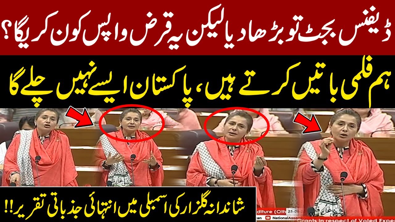 PTI’s Shandana Gulzar’s Fiery Speech in National Assembly on Defence Budget | Pakistan News