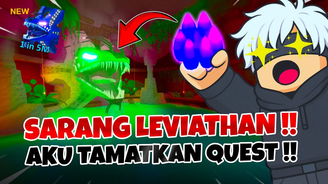 SARANG LEVIATHAN GUYS !! AKU TAMATKAN QUEST CRYSTAL DEPTH !! Fish it