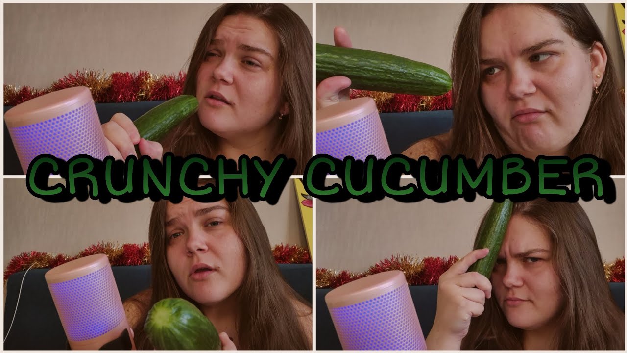 ASMR EATING • шепот под хрустящий огурец • MUKBANG 