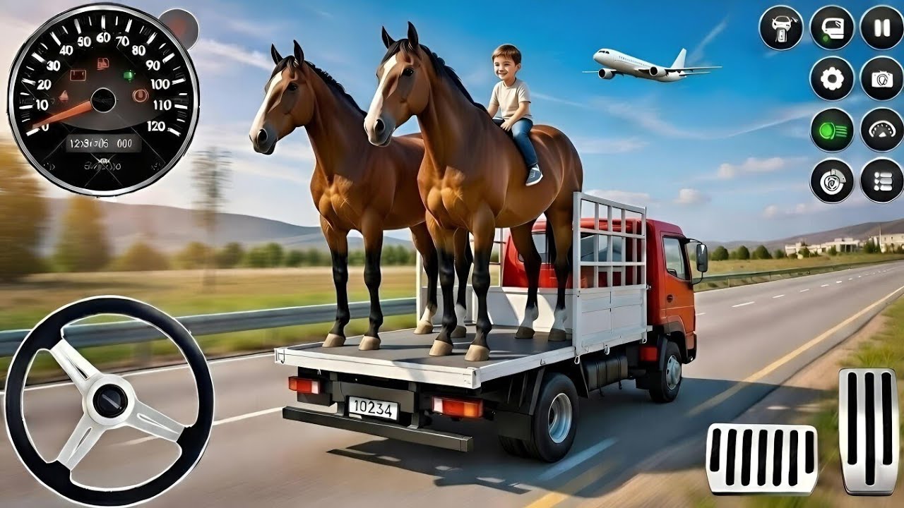 Truck Me Ghode 🐎😱 Highway Par Bachcha! Aisa Driving Game Kabhi Nahi Dekha 🚛🔥