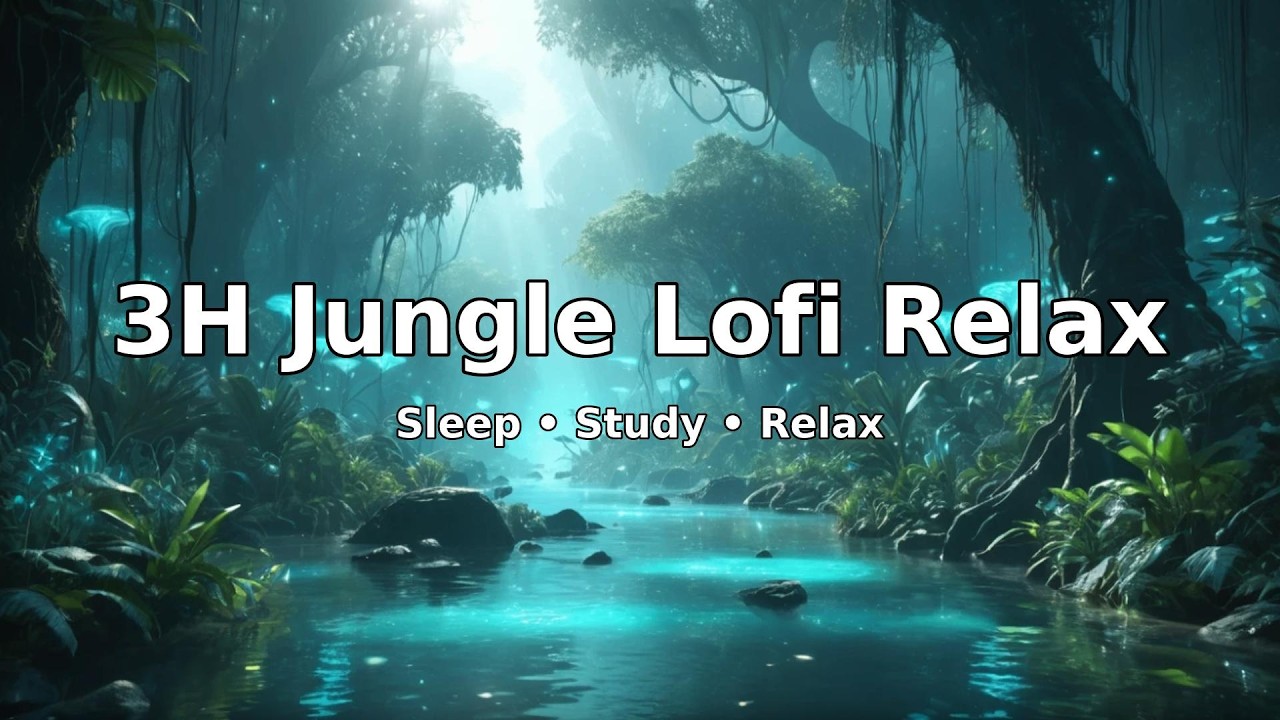 3H Bioluminescent Jungle Lofi | Relaxing Music for Sleep, Study & Meditation