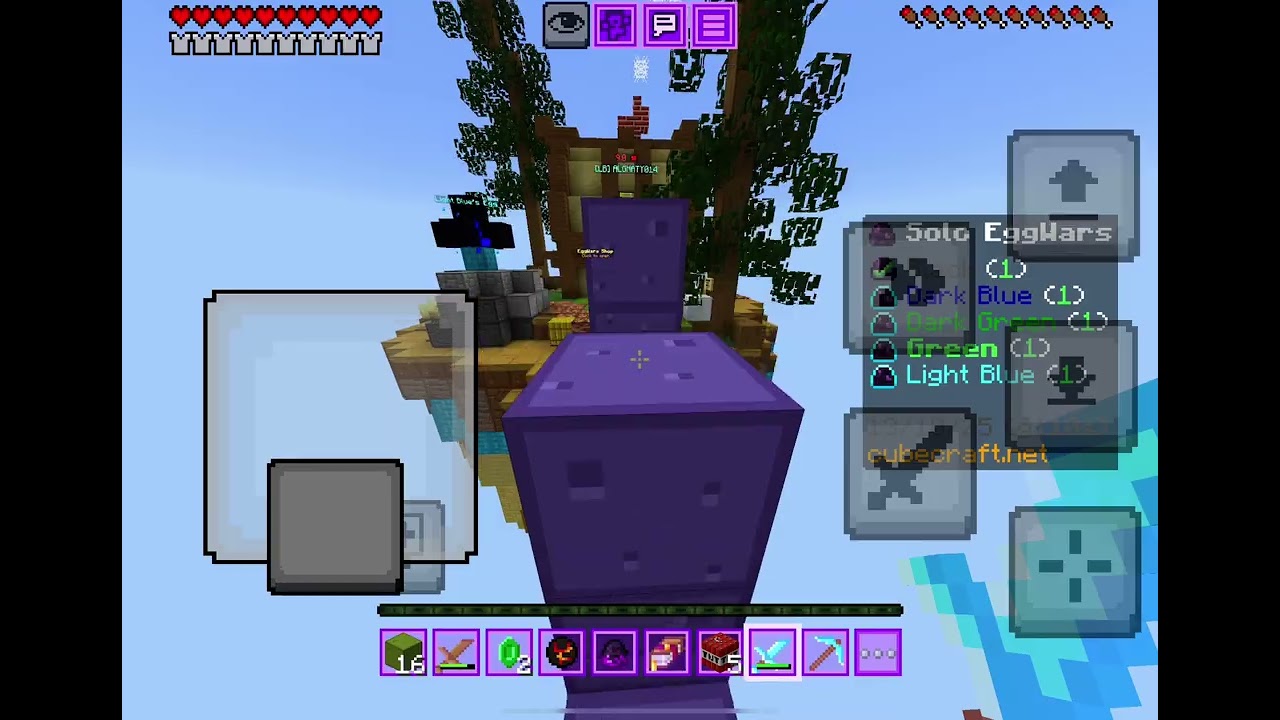 MCPE CubeCraft EggWars Solo Win