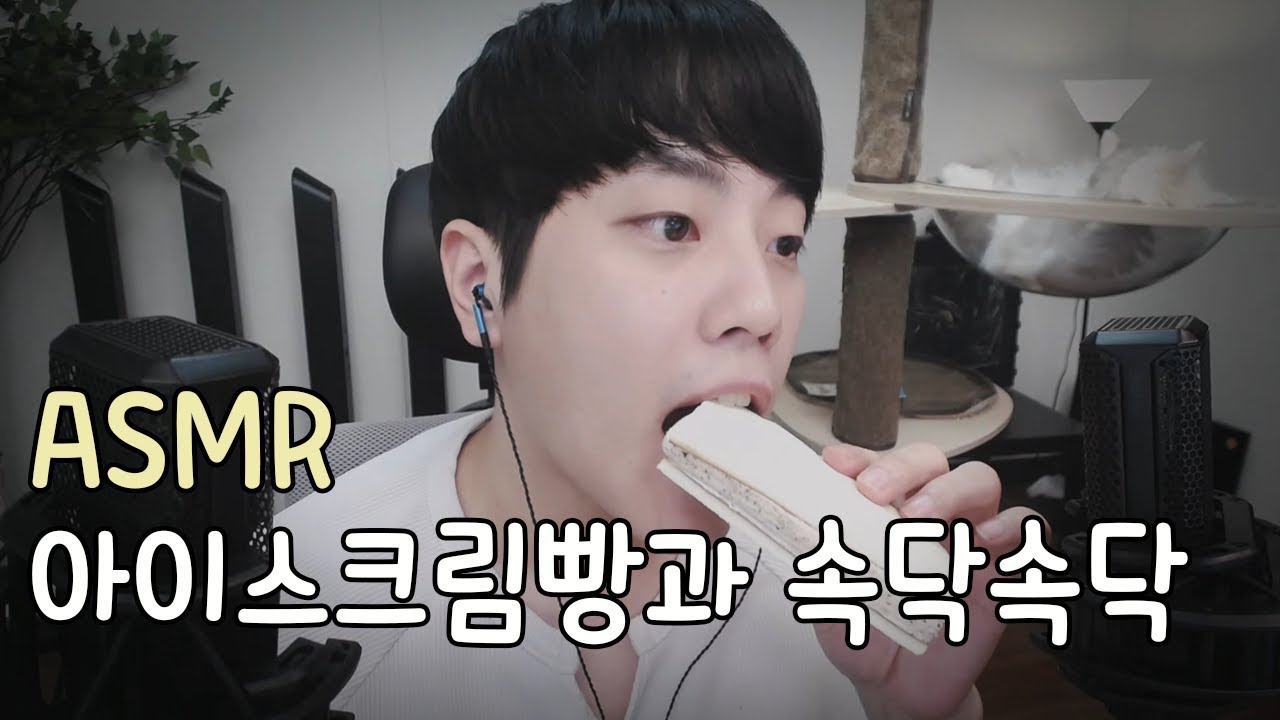 ASMR 과자/아이스크림 리얼사운드와 속닥속닥 속삭임 whisp realsound おかし/アイス/ささやき