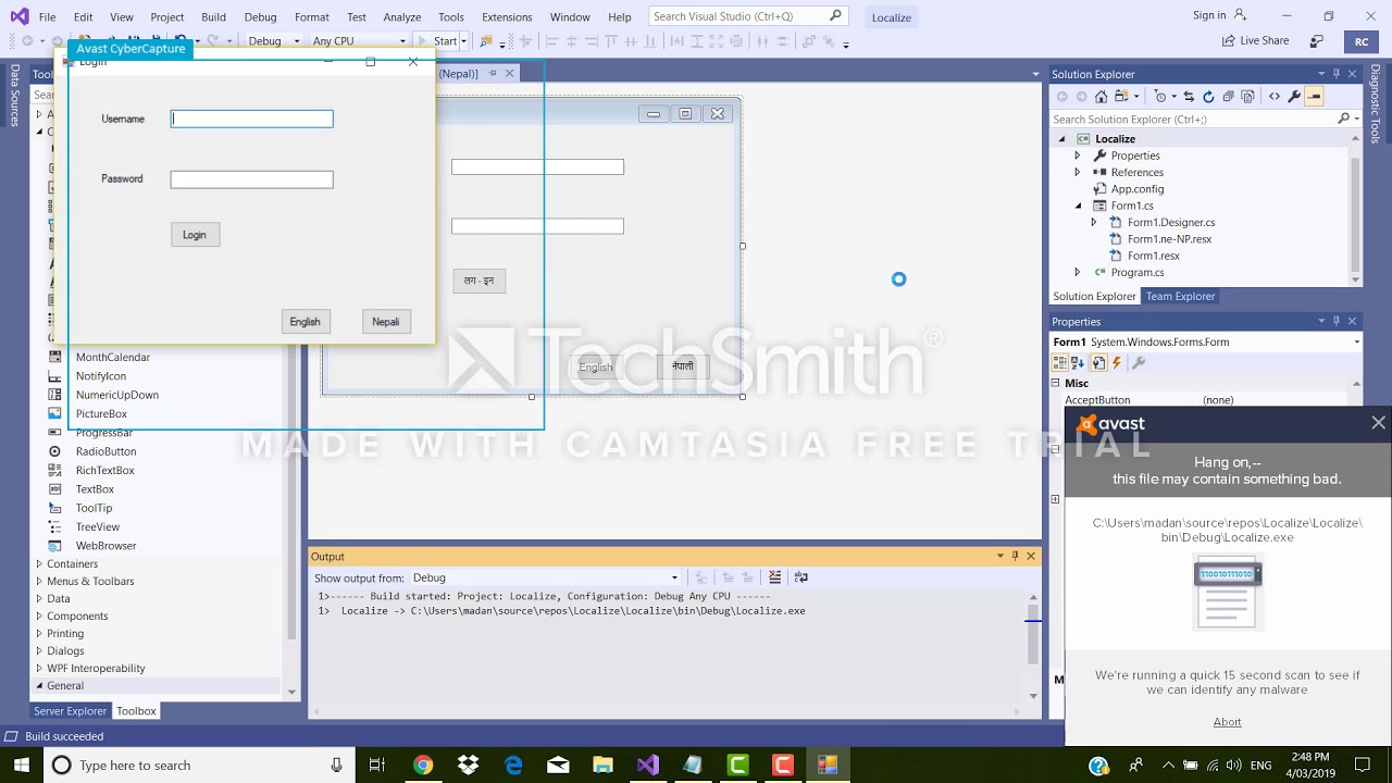 Localization of c# .NET windows form application