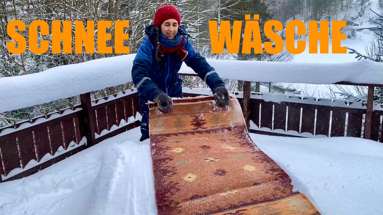 Wollsachen im Winter einfach und natürlich reinigen ❄️ | Schneewäsche
