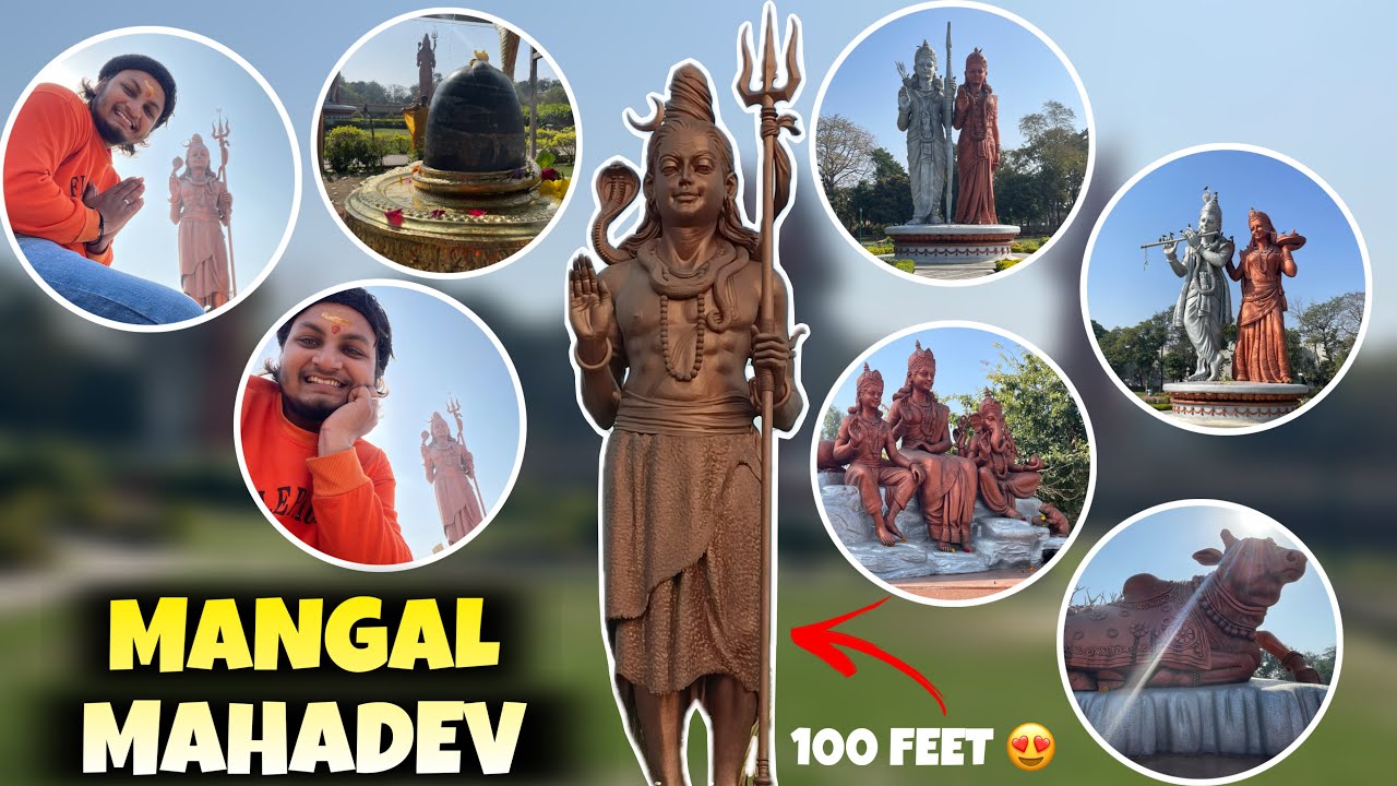 Delhi Ka Sabse Bada 100ft Shiv Ji 😱 | Mangal Mahadev Mandir Mahipalpur Full Darshan Tour 