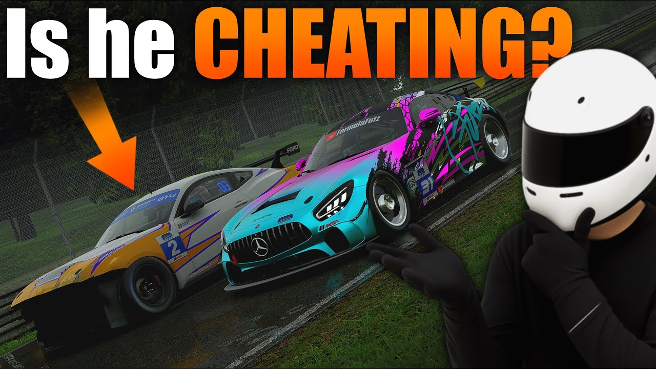 Этот Mustang сломал симулятор гонок с физикой – iRacing под дождем…