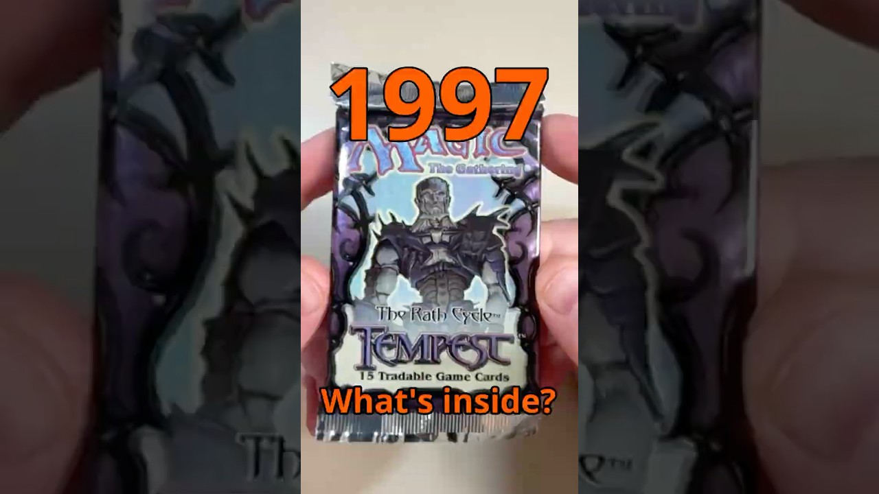 Буря! Распаковка бустера Magic the Gathering 1997 года - #openingbooster #magicthegathering #mtg