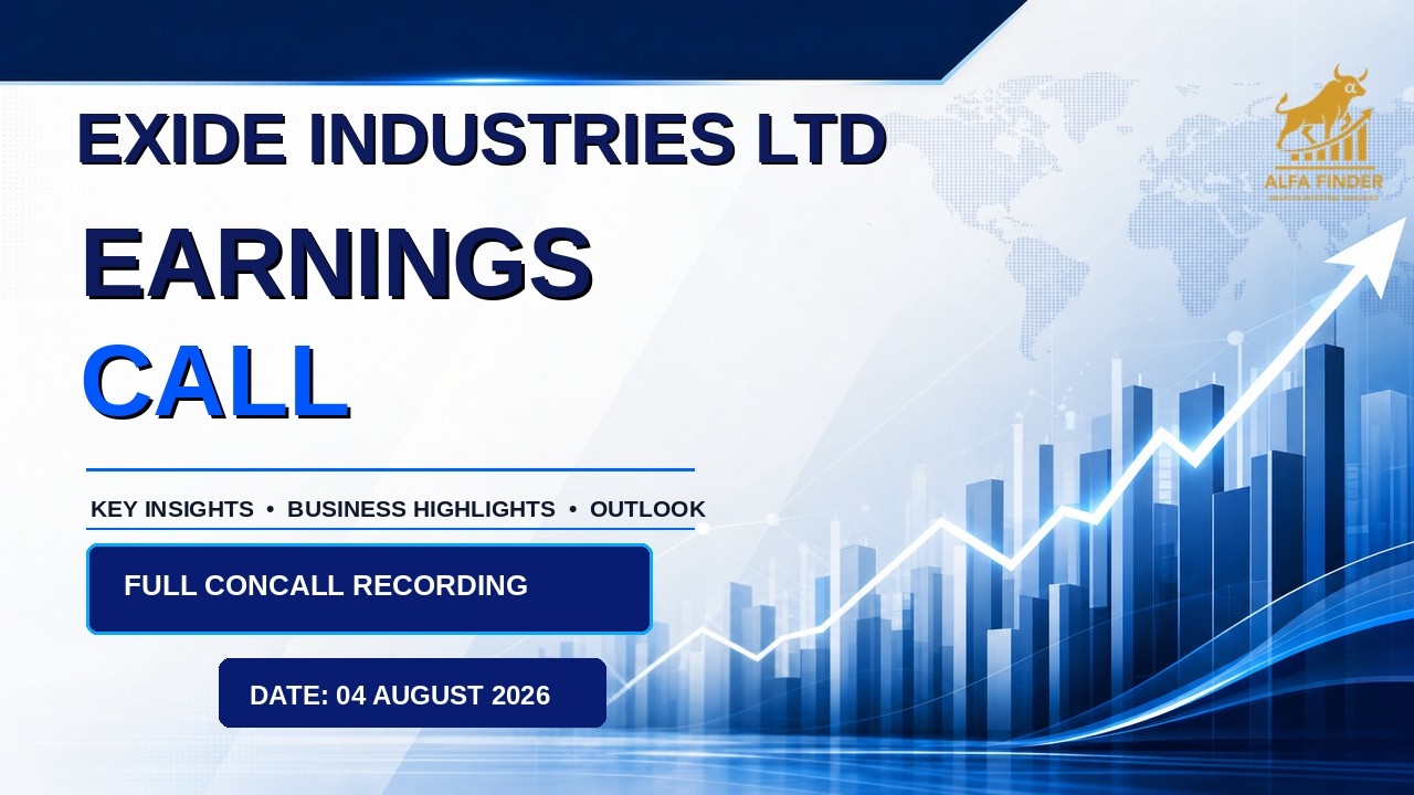Exide Industries Ltd Q1 FY27 Earnings Call | Full Concall Recording | EXIDEIND