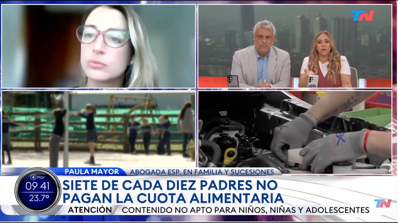 ¿Qué pasa cuando un padre no paga la cuota alimentaria? | Dra Paula Mayor en TN