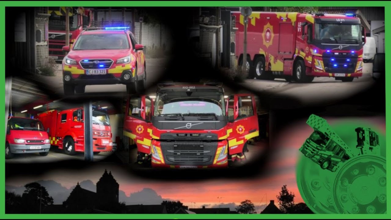 13 HOURS WAITING on fire stations for emergencies. lellinge/køge and slangerup. brandbil i udrykning