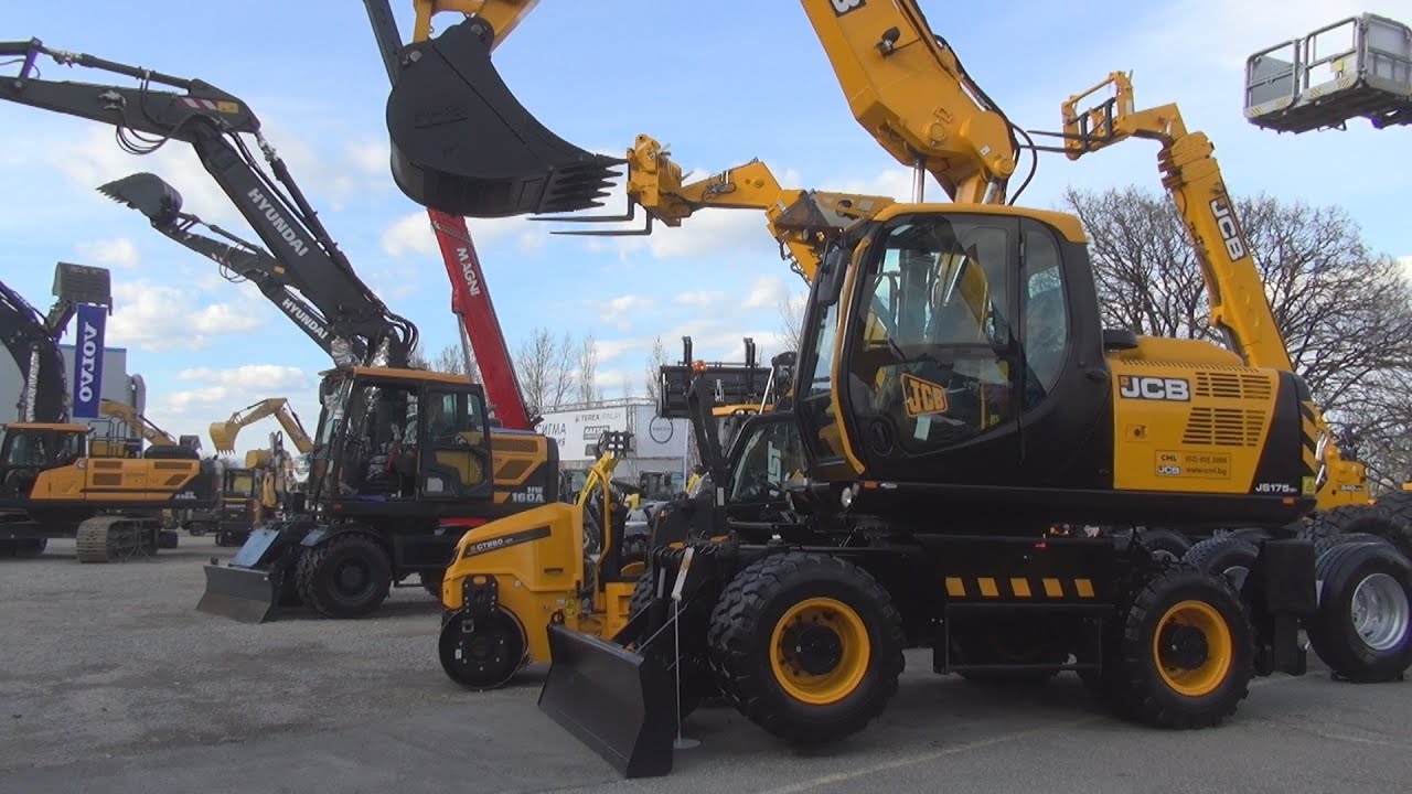 JCB JS175W Wheel Excavator (2023) Exterior and Interior