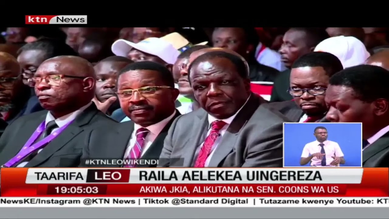 Kiongozi wa upinzani Raila Odinga amesafiri Uingereza kukutana na jamaa, wakenya na wafanyibiashara