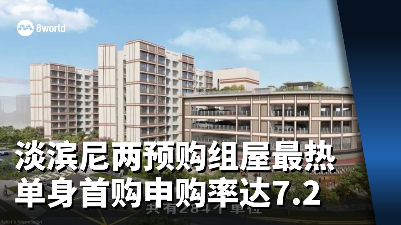 淡滨尼两个预购组屋项目最受欢迎 首次购屋单身者申购率高达7.2
