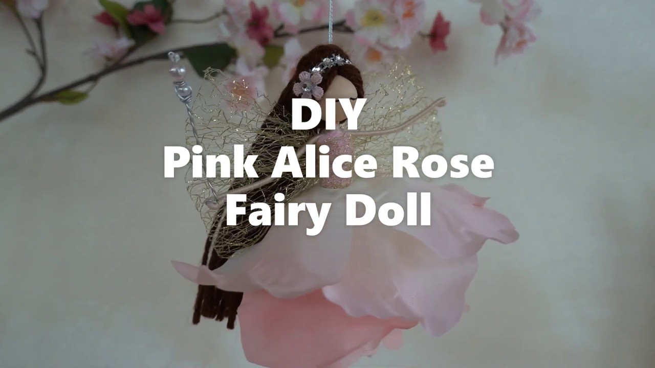 DIY Flower fairy doll: Pink Alice Rose Fairy | Búp Bê Hoa Hồng Alice | Huong Harmon