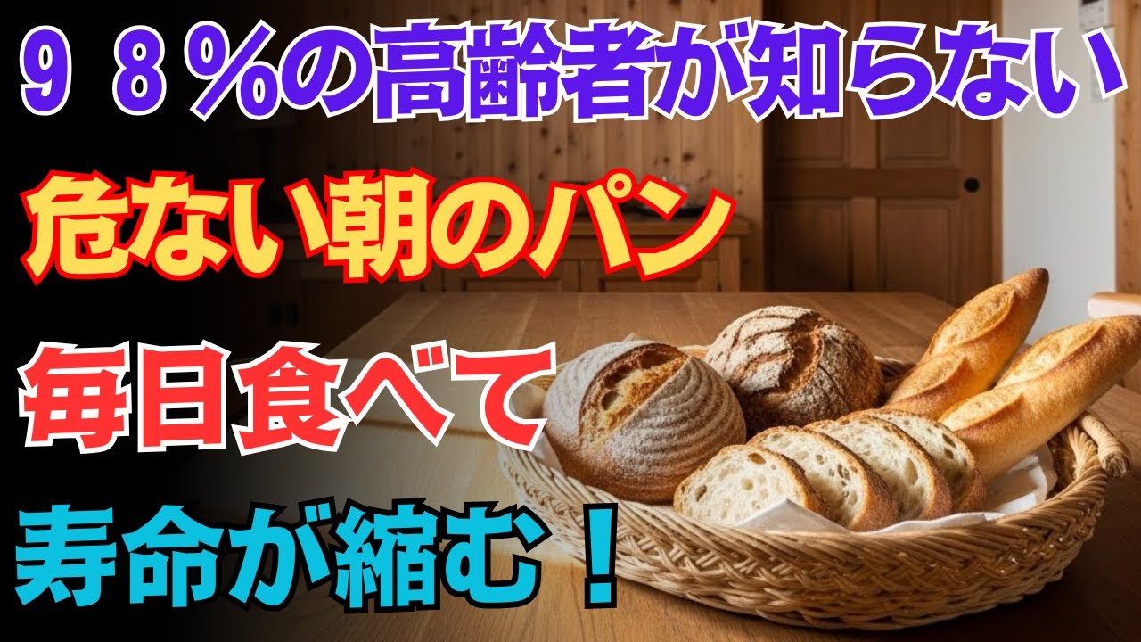 ６０歳以上の方へ｜絶対に避けるべき危険なパン４選と毎日食べたい体を守るパン４選｜シニアの健康