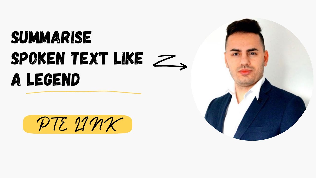 PTE Summarise Spoken Text Like a Legend