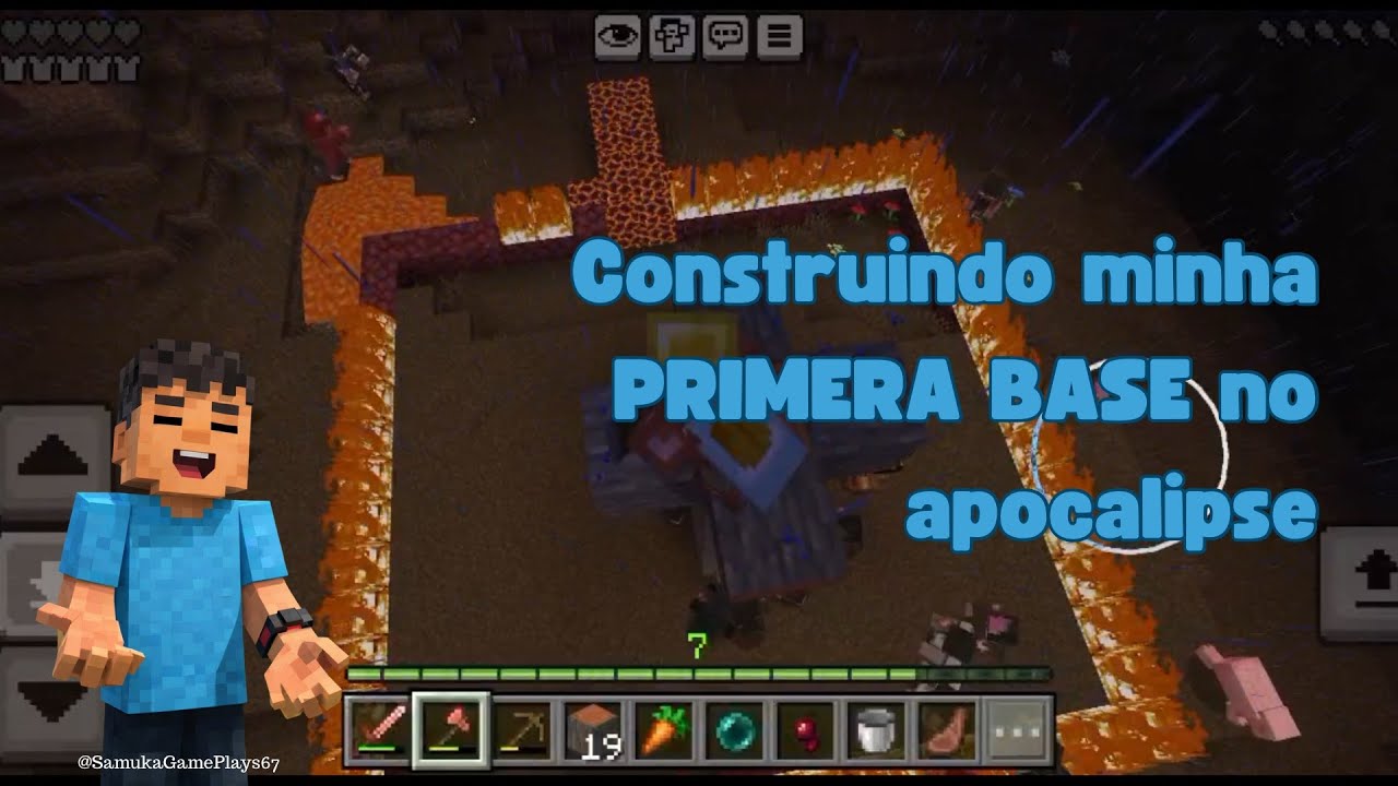#Minecraft: Construindo minha primeira base no apocalipse 