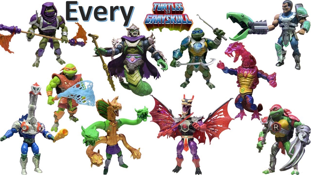 *see newer video* Every MOTU TMNT Comparison List - Turtles of Grayskull - Masters of the Universe