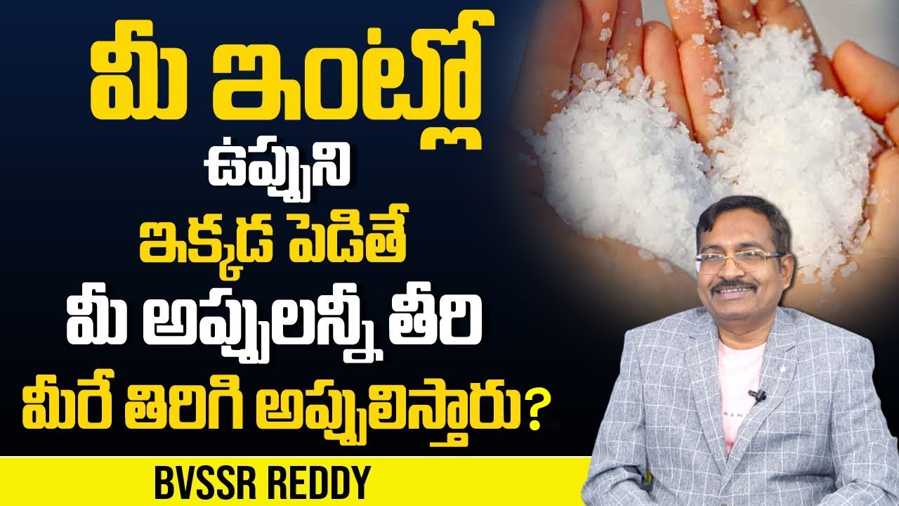 Bvssr About Salt Importance | Salt Benefits | ఇక్కడ ఉప్పు పెడితే మీరే కుబేరులు | DAILY MONEY