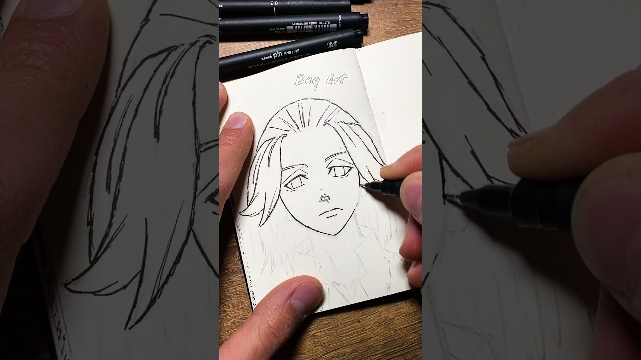 [ASMR] Drawing MIKEY - Tokyo Revengers #satisfying #shorts #asmr