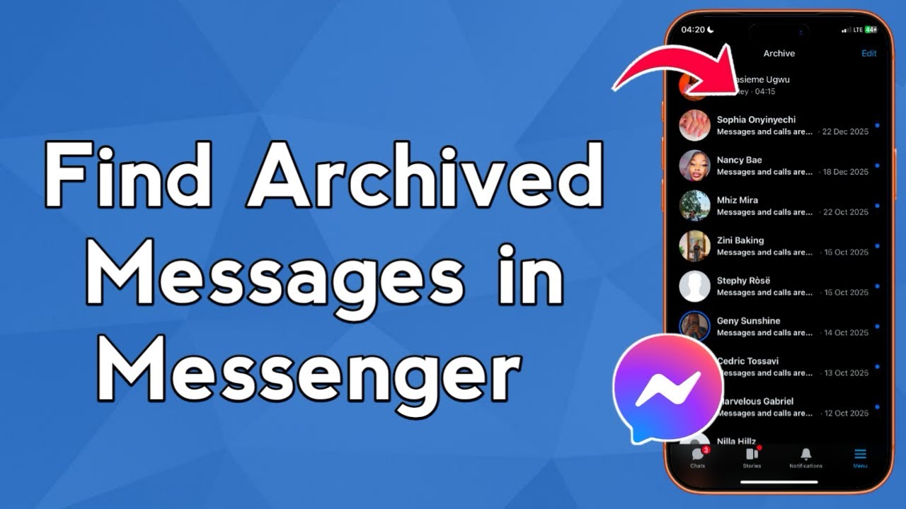 Как найти заархивированные сообщения в Messenger (пошаговая инструкция)