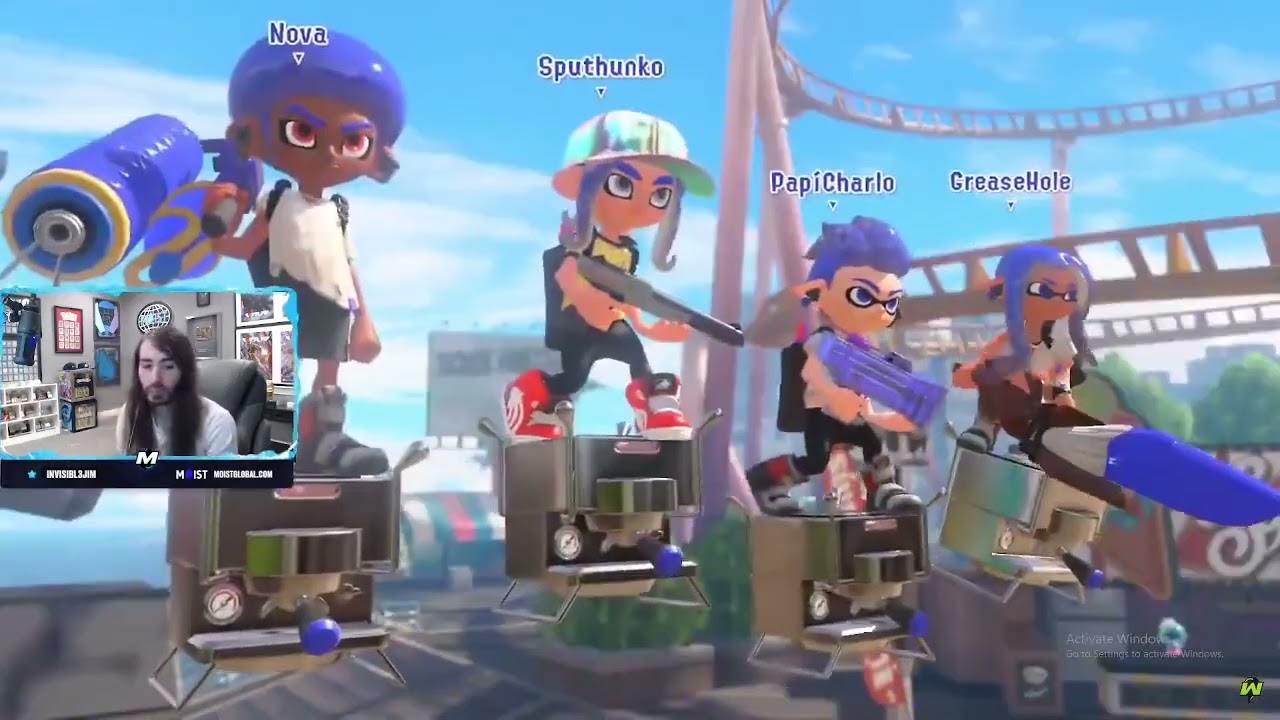 Moistcritical/penguinz0 - Splatoon 3 livestream PT.2 clipped