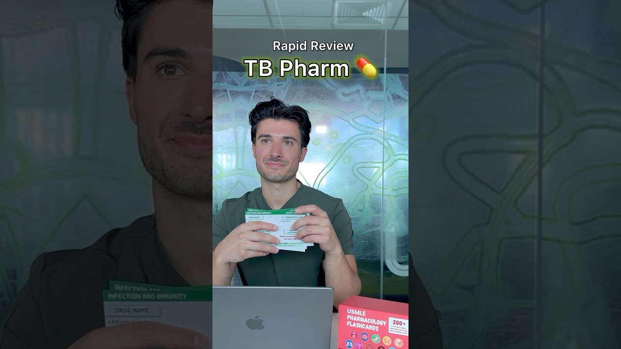 Rapid Review: TB Pharm from my #pharmacology flashcards 💊 #medschool #medstudent #usmle #usmlestep1