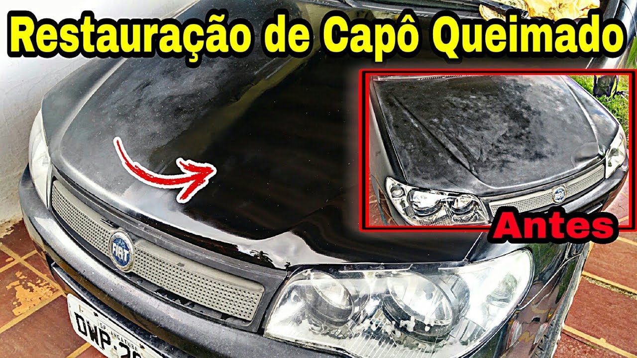 Como Restaurar a Pintura do Capô do carro queimado de sol