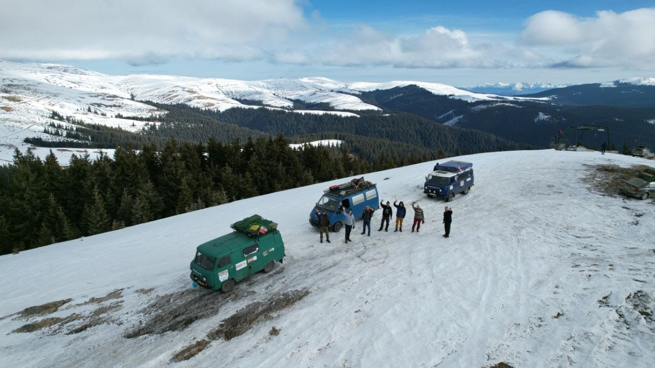 Trans Carpathia Winter 2025 UAZ and Friends