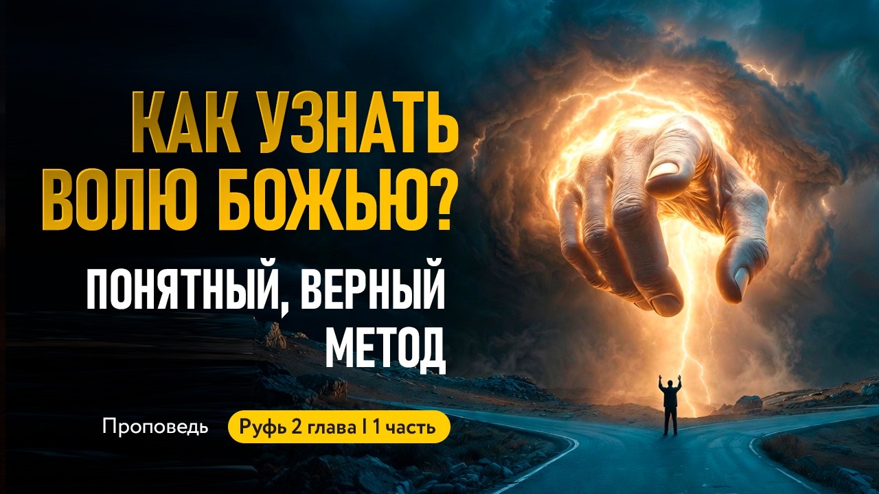 ПЕРЕСТАНЬ ГАДАТЬ! Как на самом деле узнать Волю Божью? | Руфь 2 глава (1 часть) | Проповедь