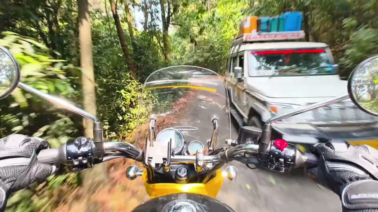 Royal Enfield Meteor 350 POV Ride | Raw Exhaust Sound | Dowhill Kurseong 4K