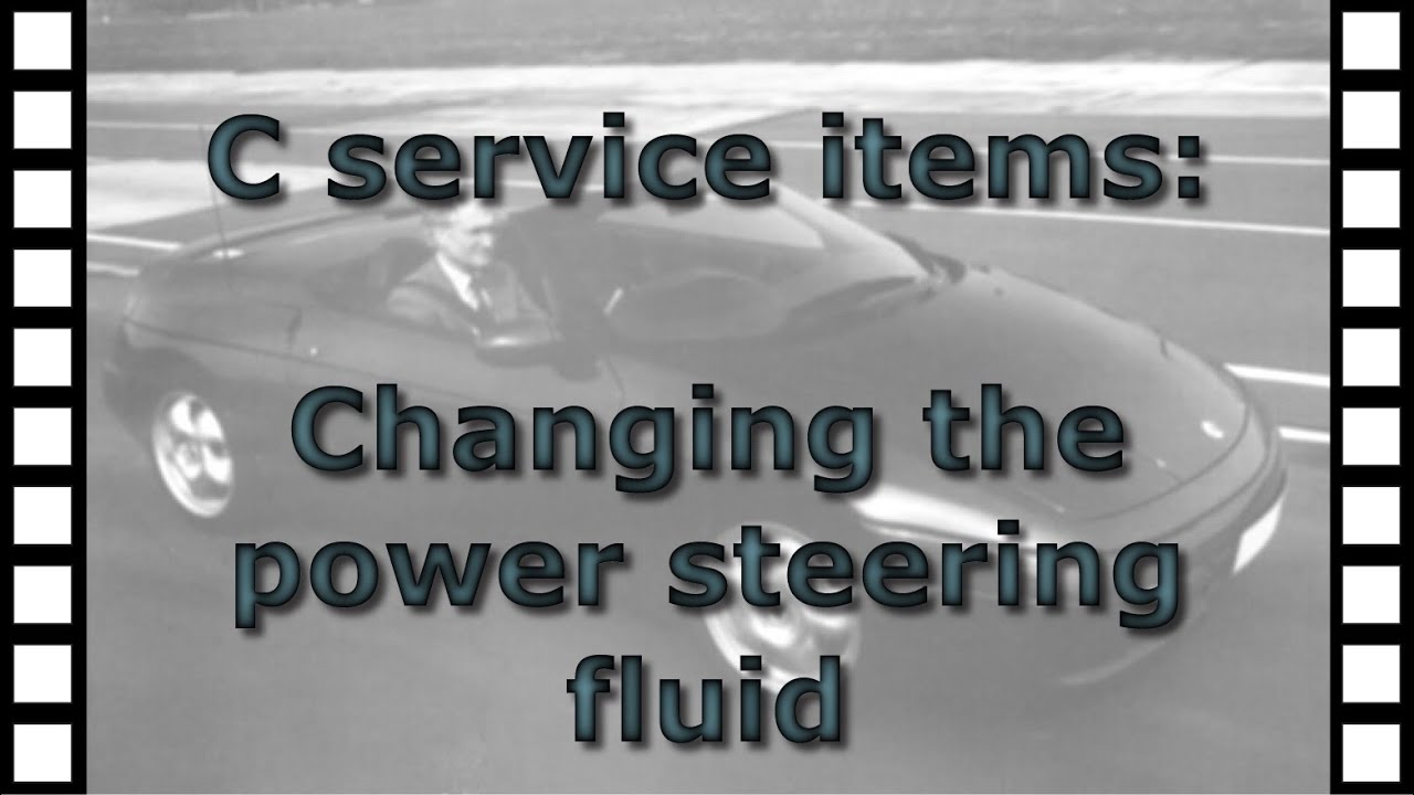 Changing the power steering fluid on the Lotus Elan M100 (C service items)