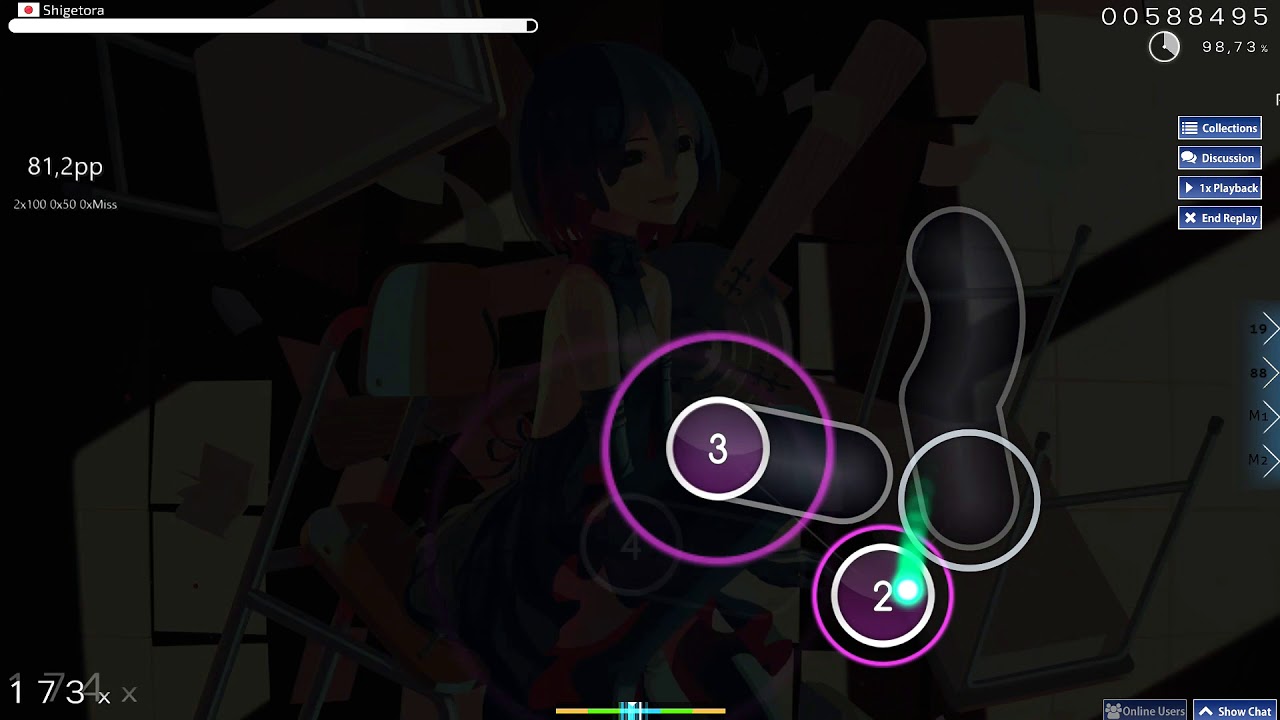 Osu! - SHIORI -TV size mix- [Apex] FC 98.44% [LIVE PP COUNTER]
