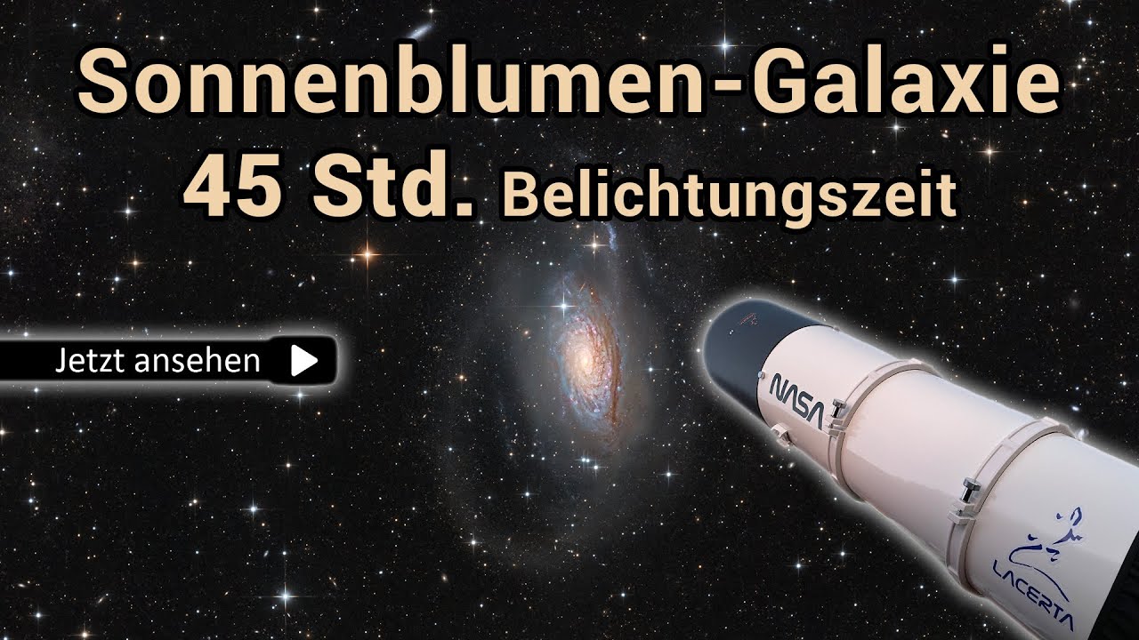 Messier 63 / Sonnenblumen-Galaxie - Blick durch mein Teleskop