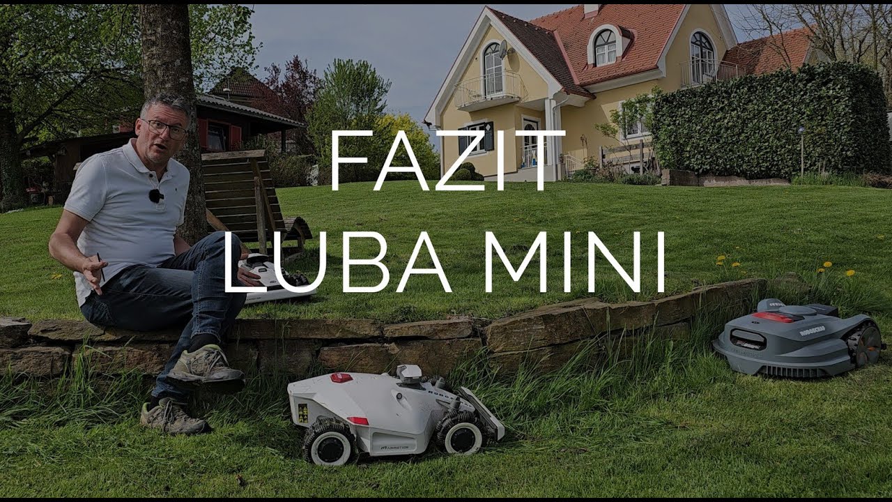 Luba mini im ROBOSCHAF Test - GPS & Kamera Mähroboter ohne Kabel im Vergleich zu Solo & Sunseeker