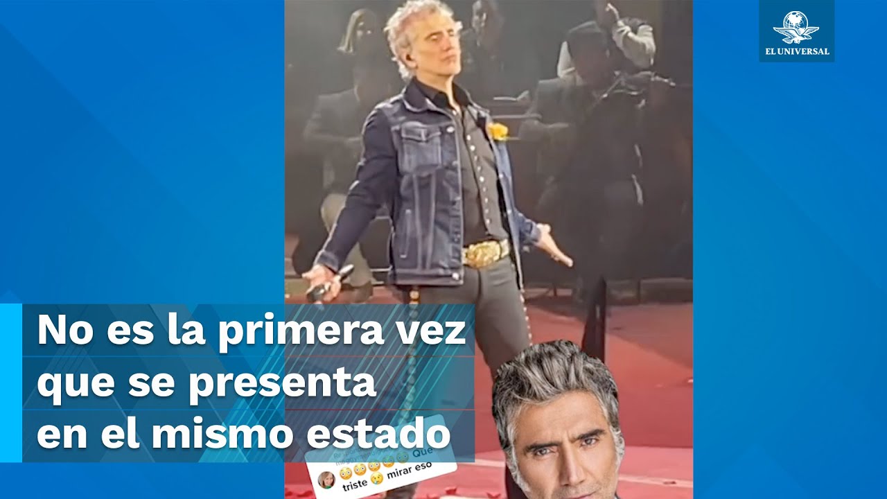 Alejandro Fernández se presenta en aparente estado de ebriedad durante un concierto